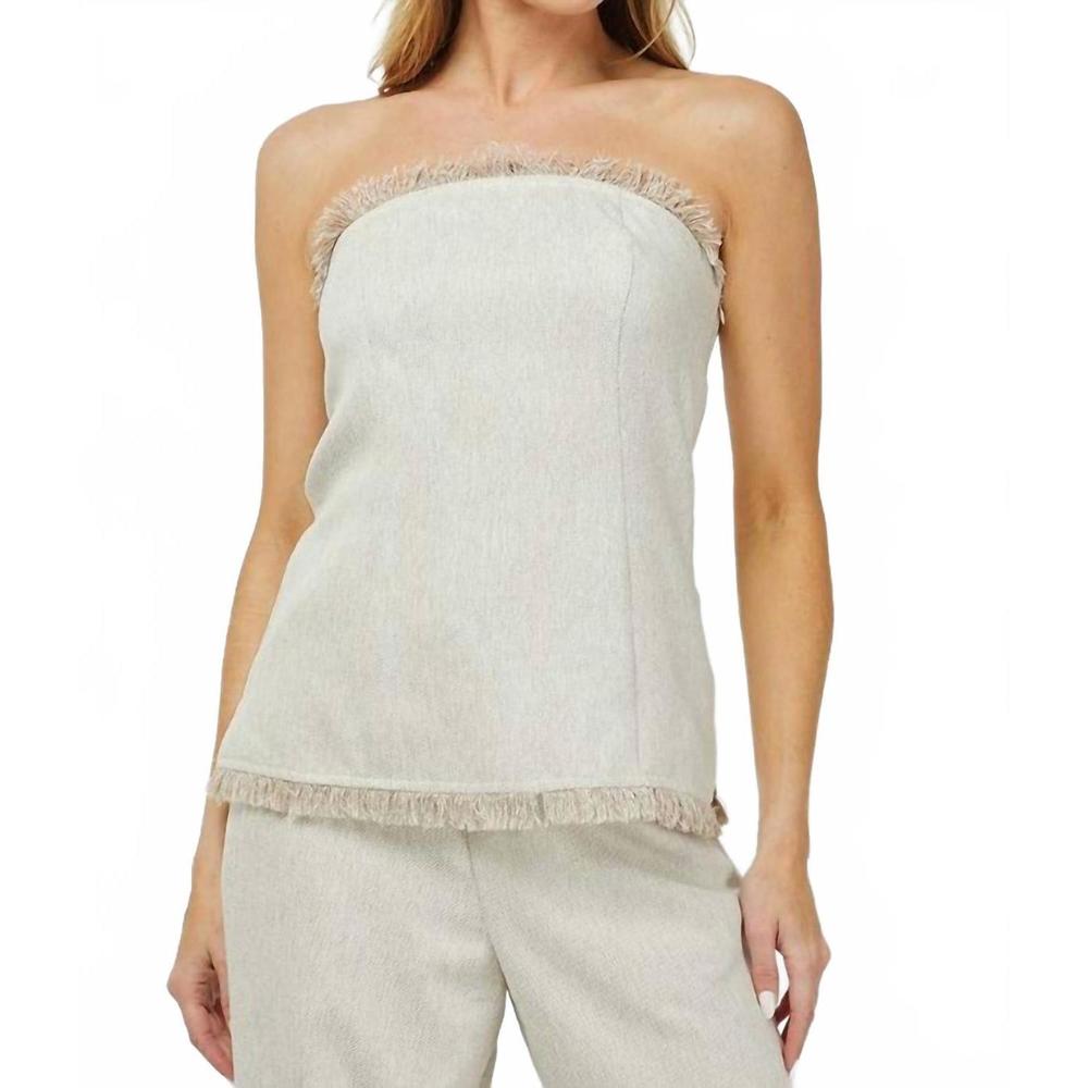 NEW NEEDII tube top in oatmeal
